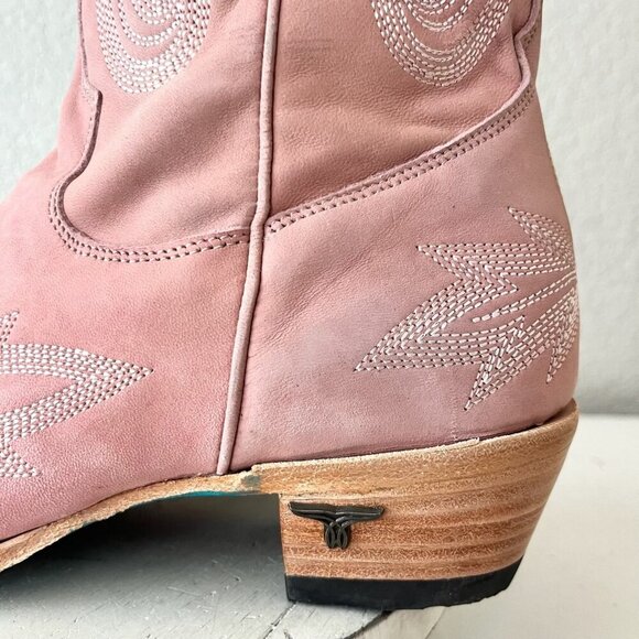 Lane LEXINGTON Over the Knee Womens Cowboy Boots 9.5 Pink Western Cowgirl Tall - Picture 7 of 16
